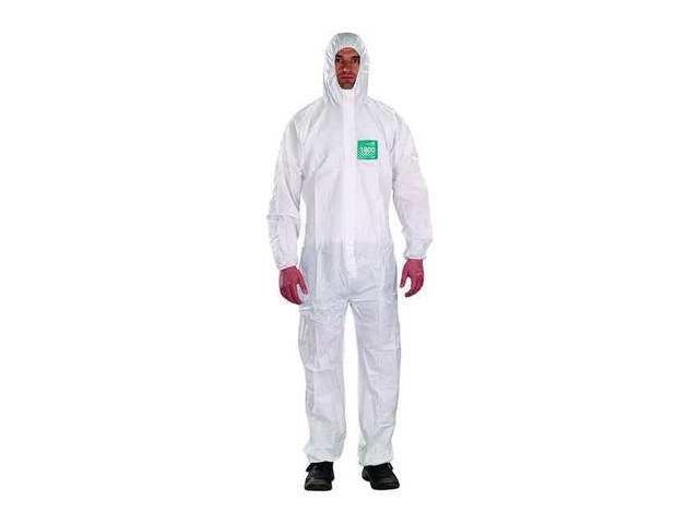 Photos - Other Power Tools Ansell WH18-B-92-111-08 Hooded Coverall, Bound, Elastic, 4XL, PK25 