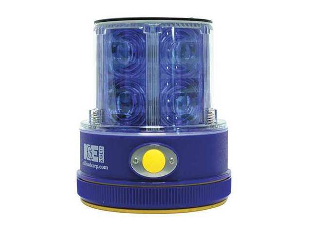 Photos - Chandelier / Lamp K & E SAFETY M18 Solar B Rechargeable Safety Light, Blue, LED, Solar