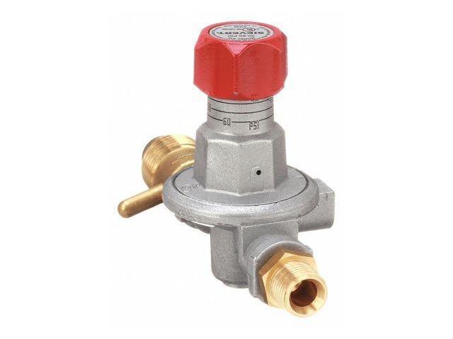 SIEVERT 3062-93 Adjustable Regulator, Propane, Single Stage, CGA 510, 0.885'-14