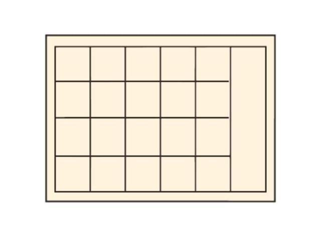 DURHAM MFG 204-95-D940 Steel, 21 compartments, 9 7/8 in D x 2 1/8 in H x 13 5/8