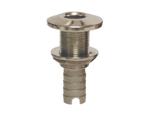 Groco Stainless Steel Hose Barb Thru-Hull Fitting - 1'