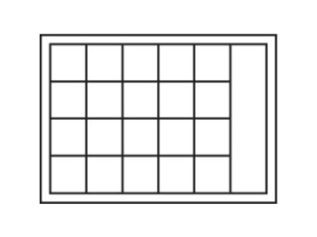 DURHAM MFG 109-95-D570 Steel, Compartment Drawer, 12 1/2 in D x 3 1/8 in H x 18