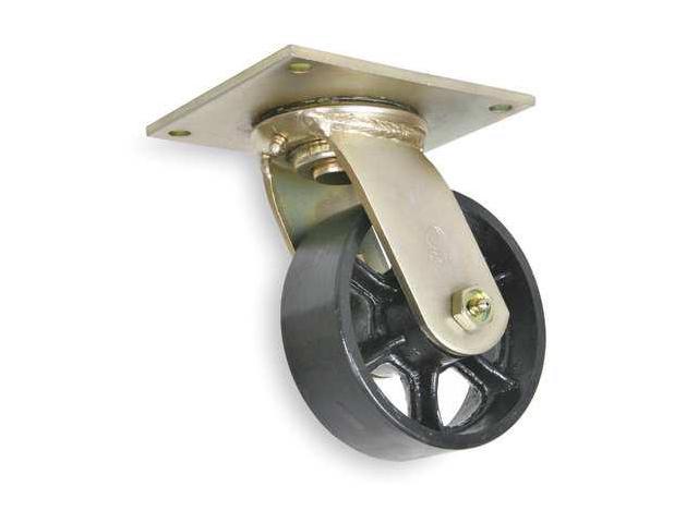 Photos - Other Garden Tools ZORO SELECT 1NVH4 Swivel Plate Caster, Cast Iron, 5 in., 1200 lb., D