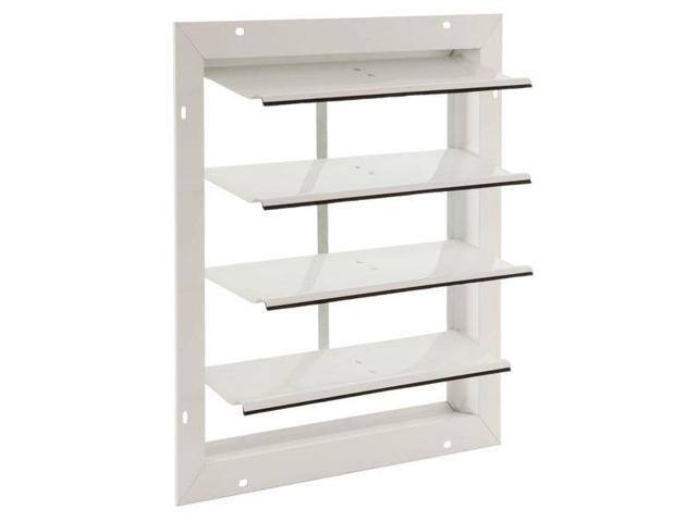 DAYTON 4YN20 16 in Backdraft Damper / Gable Shutter, 17 in x 17 in