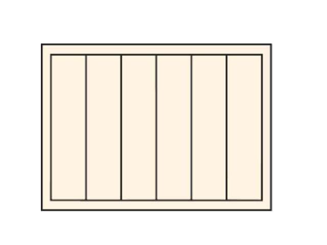 DURHAM MFG 117-95-D925 Steel, 6 compartments, 12 1/2 in D x 3 1/8 in H x 18 3/8