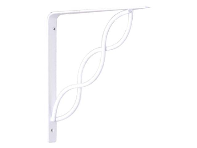 JOHN STERLING RP-0091-8WT 8 IN White Scroll Shelf Bracket