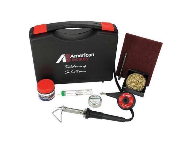 AMERICAN BEAUTY TOOLS PSK50 Soldering Kit,50W,Iron Plated Copper Tip