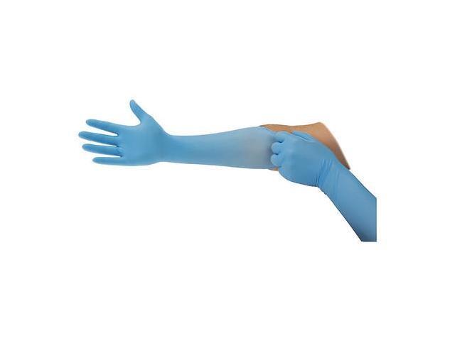ANSELL 93-243 93-243, Nitrile Disposable Gloves, 4.7 mil Palm, Nitrile,