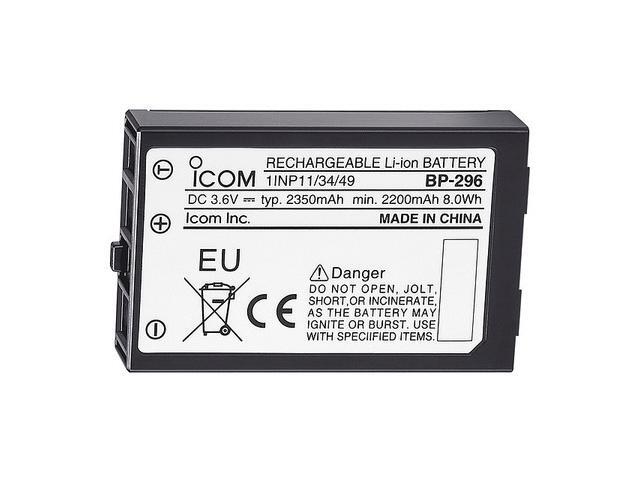 ICOM BP296 Rechargeable Battery,For Mfr. No. IC-M37