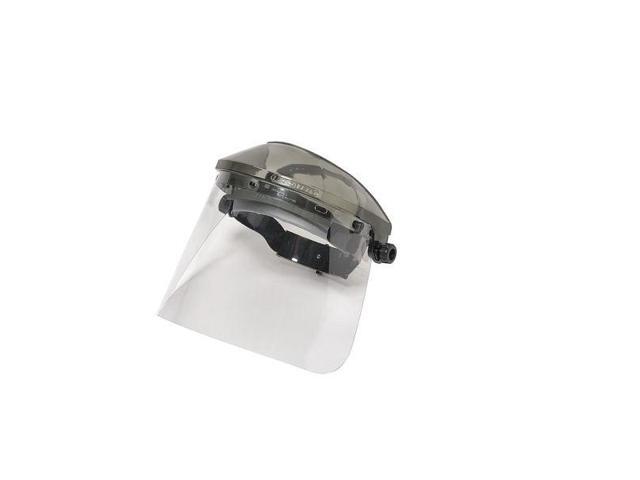 MCR SAFETY 8A333 Ratchet Face Shield Assembly, Clear Visor, Acetate, Ratchet
