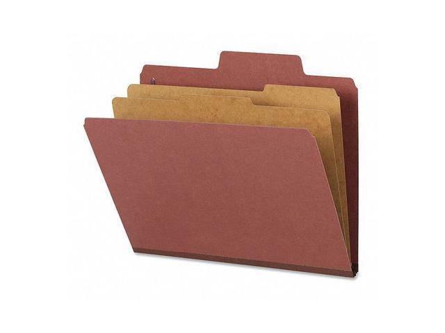 Smead SuperTab Classif. Folder w/ Div Ltr 10/BX 2' Exp RD 14070