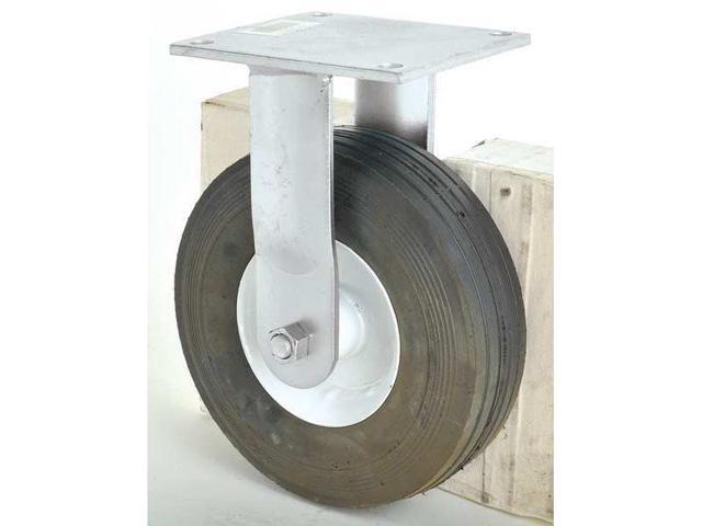 ZORO SELECT 3G118 Rigid Semi-Pneumatic Caster,8 in.,350 lb