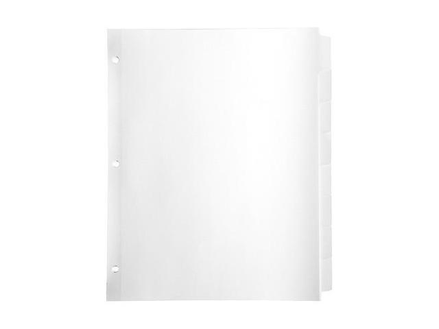 Business Source Plain Tab Indexes 9/32' Holes 3HP 8Tab 24 Sets/BX WE 36684