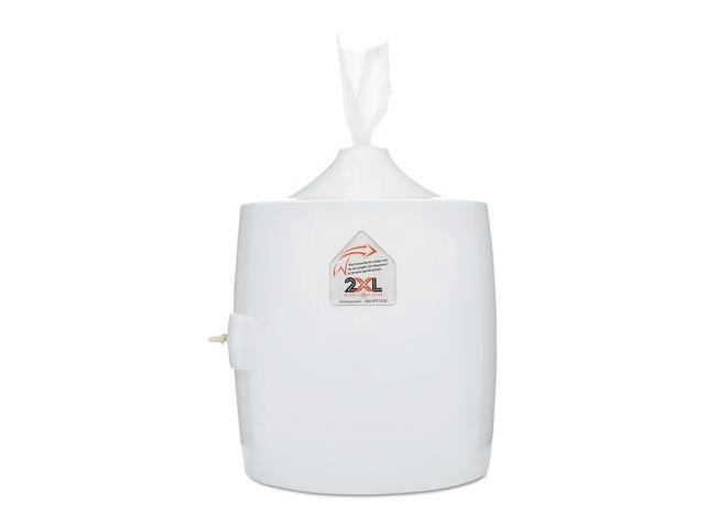 2XL Contemporary Wall Mount Wipe Dispenser 11 x 11 x 13 White TXLL82