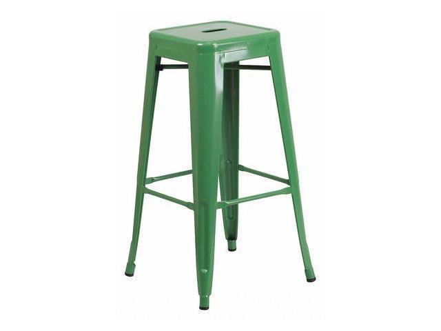 Photos - Garden Furniture Flash Furniture Backless Metal Indoor/Outdoor Barstool with Square Seat, 3 