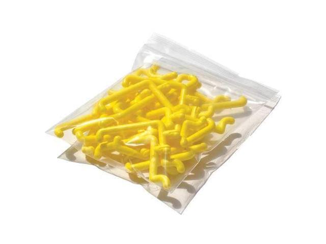 FUNCTIONAIRE 25-FH4-2 Locking Pegboard Hooks,2in. L,Plastc,PK25