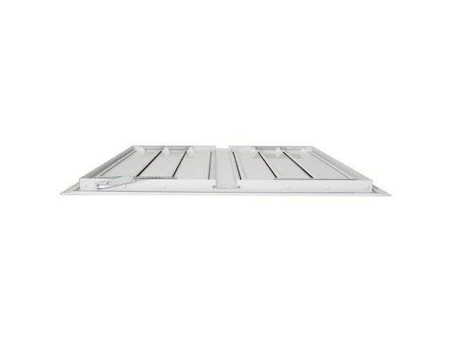 DAYTON 4HA12 36 in 36'H-W Aluminum Ceiling Truss Damper, 35-3/4 in x 34 in,