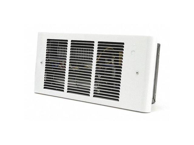 DAYTON 3UG19 Recessed Electric Wall-Mount Heater, Recessed, 1800/1350/900/450,