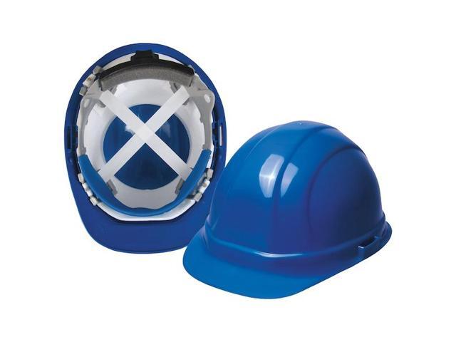 DELTAPLUS WEL19957GY Hard Hat, Omega II, Polyethylene, 6 Point Ratchet, Type 1,