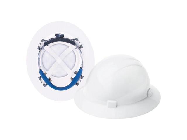 DELTAPLUS WEL20004WH Hard Hat, Americana 360(R), Polyethylene, 4 Point Ratchet,