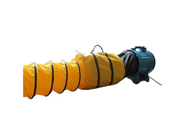 XPOWER 12DH25 Ventilation Duct Hose for X-12, 12 in ID x 25 ft L, Polyester