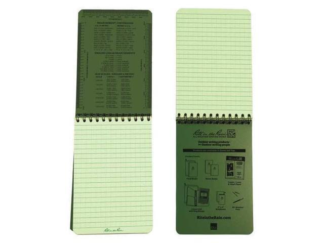 RITE IN THE RAIN 946 All Weather Memo Book,Universal,4 x 6In.