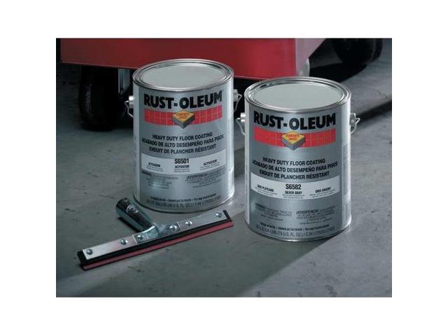 RUST-OLEUM S6586413 1 gal Floor Coating, High Gloss Finish, Navy Gray, Solvent