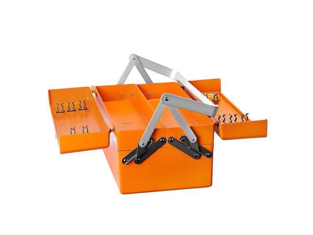 GROZ 40004 Cantilever Tool Box, Aluminum, Orange, 18 in W x 9 in D x 9-1/2 in H