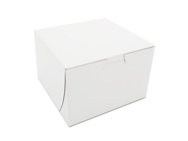 SCT SCH0909 Non-Window Bakery Boxes, Paperboard, 6 X 6 X 4, White, 250/Bundle