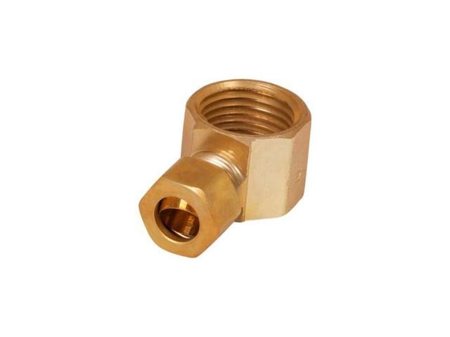 EVERFLOW C70R-3812-NL 3/8 O. D. COMP x 1/2 FIP Reducing 90 Degree Elbow Pipe
