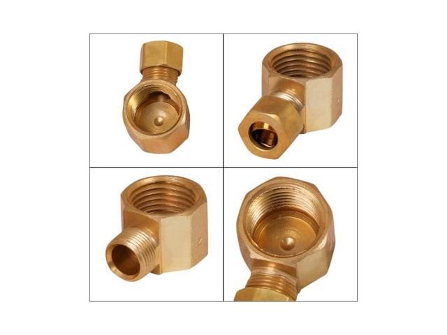 EVERFLOW C70R-3812-NL 3/8 O. D. COMP x 1/2 FIP Reducing 90 Degree Elbow Pipe