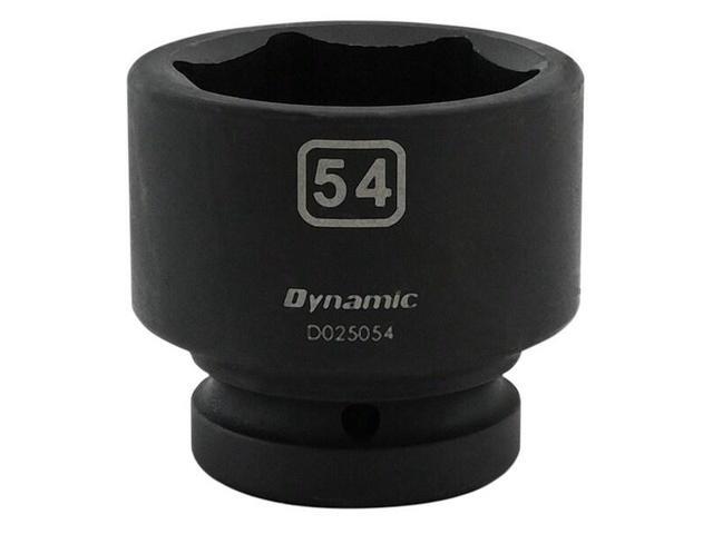 DYNAMIC D025054 1' Drive Standard Socket, Black Phosphate, Tools 54MM X 1'