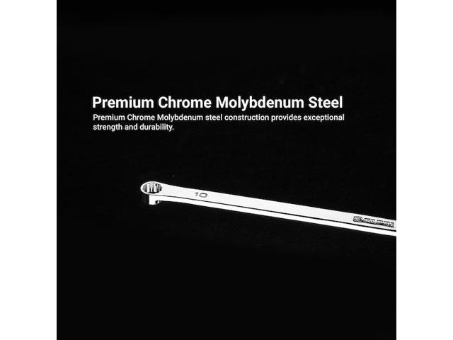 CAPRI TOOLS CP11800-1011 10 mm x 11 mm 0-Degree Offset Extra-Long Box End Wrench