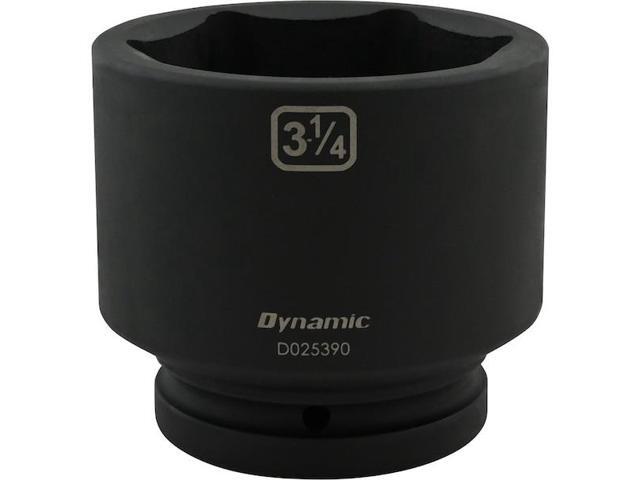 DYNAMIC D025390 1' Drive Standard Socket, Black Phosphate, Tools 3-1/4' X 1'