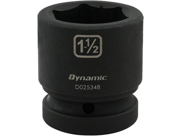 DYNAMIC D025348 1' Drive Standard Socket, Black Phosphate, Tools 1-1/2' X 1'