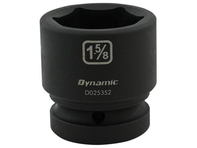 DYNAMIC D025352 1' Drive Standard Socket, Black Phosphate, Tools 1-5/8' X 1'