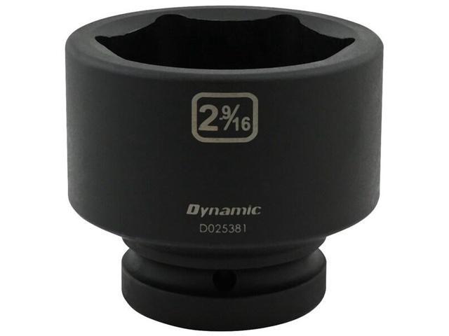 DYNAMIC D025381 1' Drive Standard Socket, Black Phosphate, Tools 2-9/16' X 1'