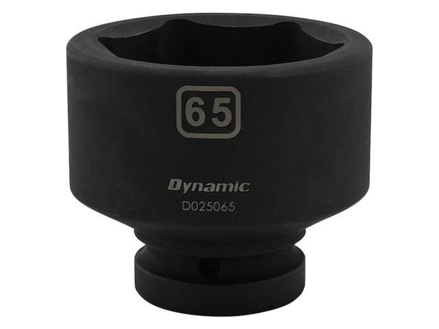 DYNAMIC D025065 1' Drive Standard Socket, Black Phosphate, Tools 65MM X 1'