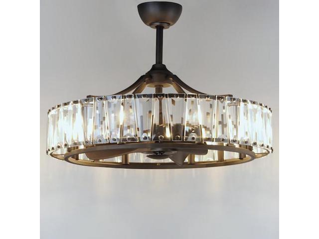 MAXIM LIGHTING 61018BK Odeon 8-Light WiFi-enabled LED Fandelight