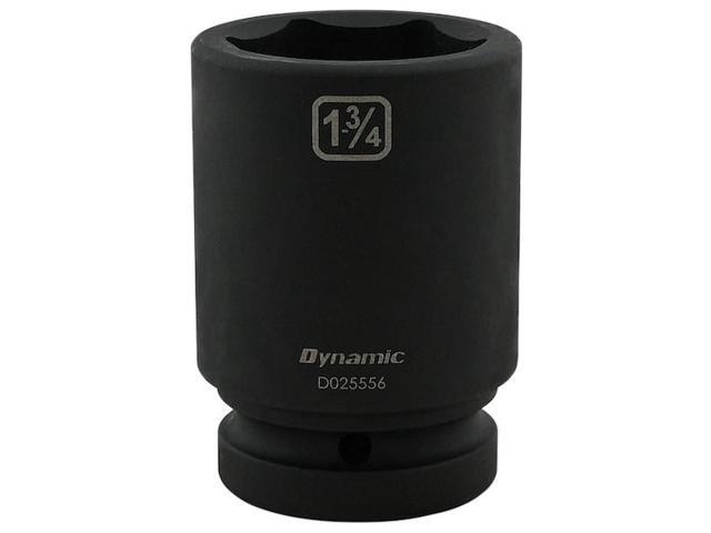 DYNAMIC D025556 1' Drive Deep Socket, Black Phosphate, Tools 1-3/4' X 1' Drive,