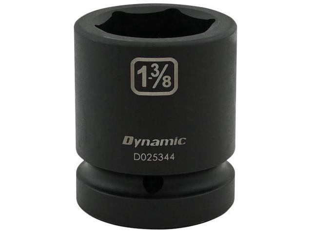 DYNAMIC D025344 1' Drive Standard Socket, Black Phosphate, Tools 1-3/8' X 1'