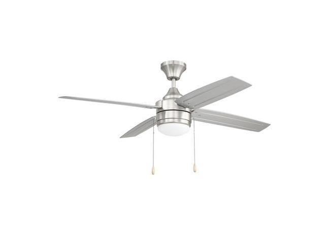 Photos - Fan LITEX INDUSTRIES AK52BNK4L 52 Brushed Nickel Finish Ceiling  Includes