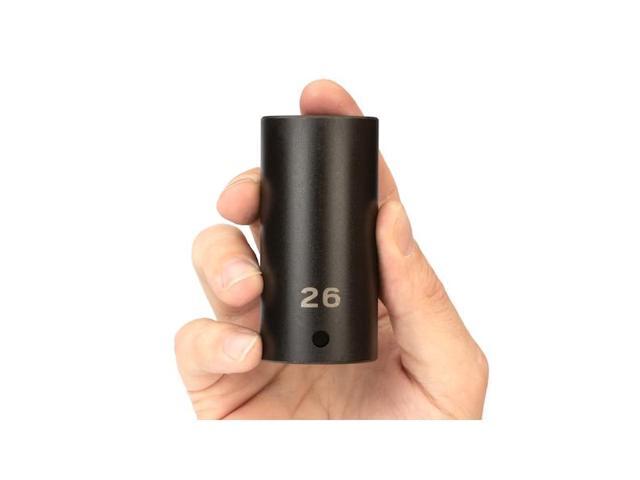TEKTON SID23126 1/2 Inch Drive x 26 mm Deep 6-Point Impact Socket