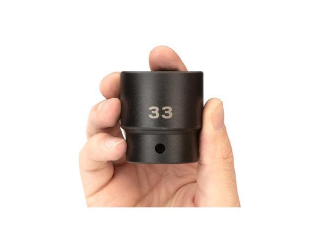TEKTON SID22133 1/2 Inch Drive x 33 mm 6-Point Impact Socket