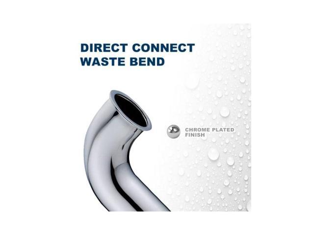 EVERFLOW 52112 Direct Connect Waste Bend for Tubular Drain Applications, 17GA