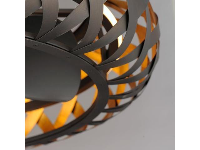 MAXIM LIGHTING 61010BZGTGLD Weave WiFi-enabled LED Fandelight