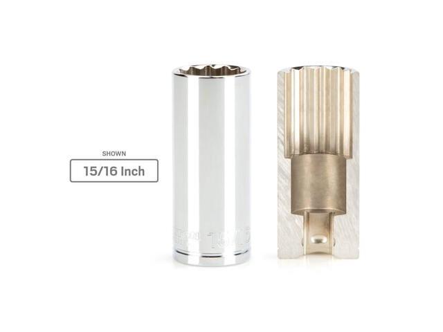 TEKTON SHD23225 1/2 Inch Drive x 1 Inch Deep 12-Point Socket