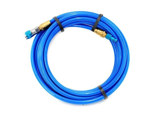STEELMAN 50049-WMQ-IND 25-Foot Straight Air Hose with Reusable Quick Disconnect