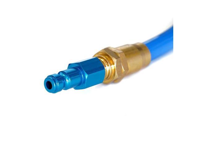 STEELMAN 50049-WMQ-IND 25-Foot Straight Air Hose with Reusable Quick Disconnect