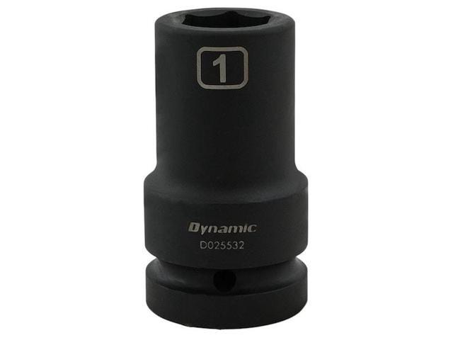 DYNAMIC D025532 1' Drive Deep Socket, Black Phosphate, Tools 1' X 1' Drive, 6